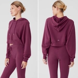 ALO Cropped Hoodie Women’s Size Medium